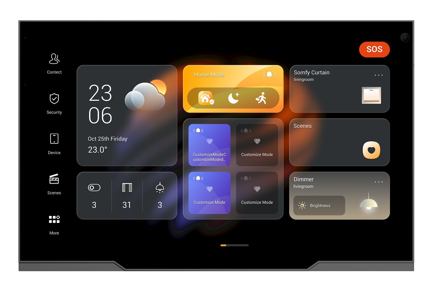 Akubela 10.36 Touch Screen With Cam In Grey Zigbee Gateway Android 12 Version