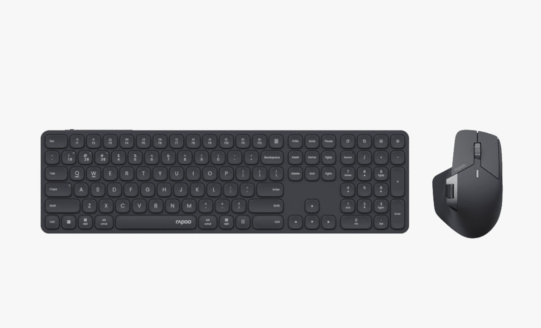 Rapoo 9560M Multi-Mode Wireless Ultra-Slim Mouse & Keyboard Combo