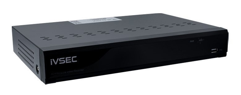 LX-Series Ivsec NR004XB NVR 4 Channels 12MP 4 X Poe Ports 1 Bay H265 4K Hdmi Basic Ivs