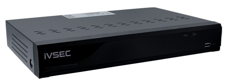 LX-Series Ivsec NR008XB NVR 8 Channels 8MP 8 X Poe Ports 1 Bay H265 4K Hdmi Basic Ivs