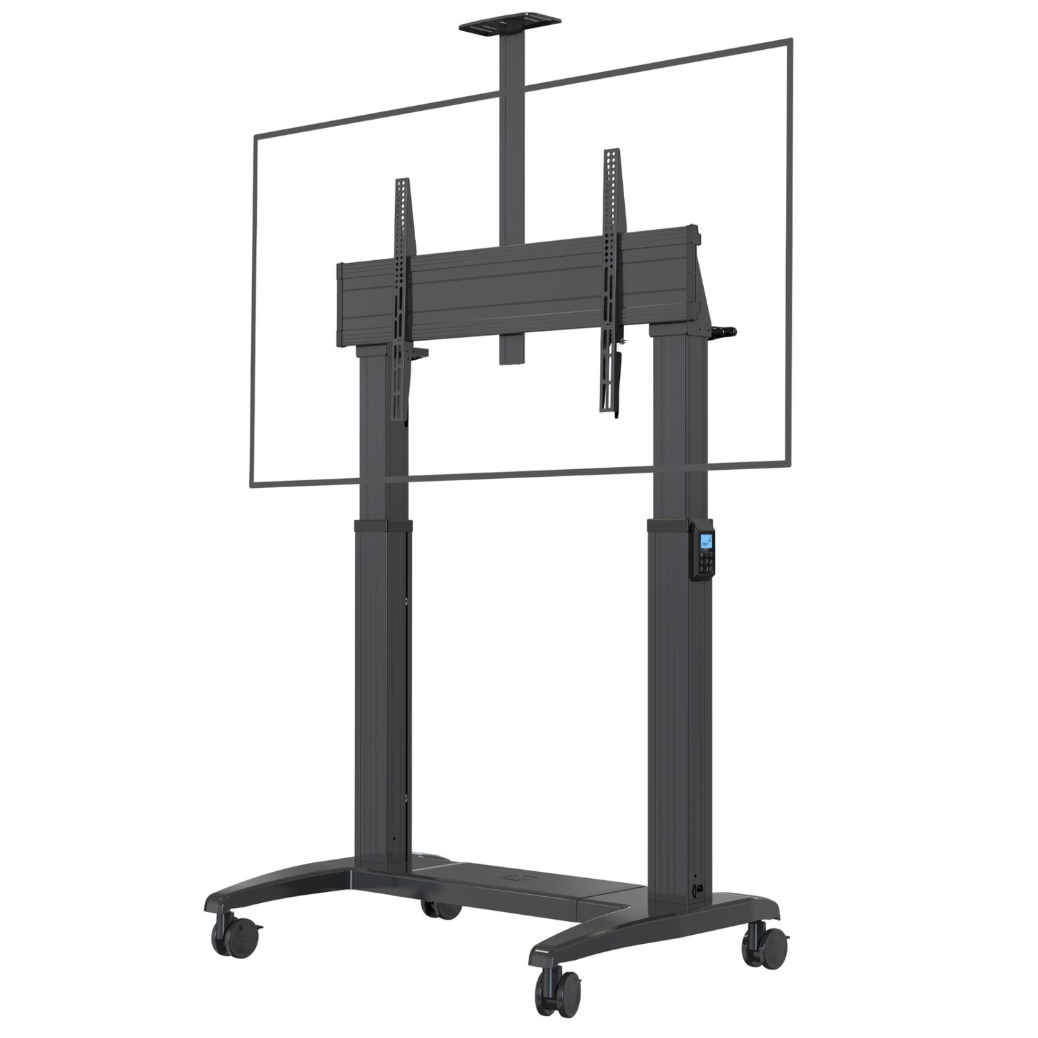 North Bayou Heavy Duty Electric Height Adjust TV Trolley 60 - 120 136KG