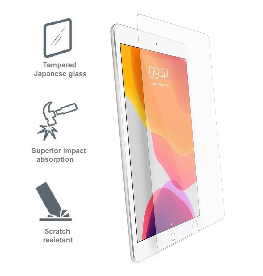 Cygnett Opticshield iPad 10.2' - Tempered Glass Screen Protector - (CY3052CPTGL)