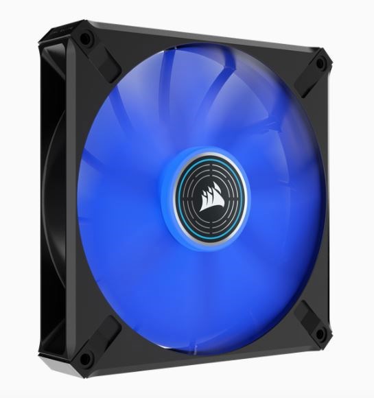 Corsair ML Elite Series, ML140 Led Elite, 140MM Magnetic Levitation Blue Led Fan With AirGuide, Single Pack