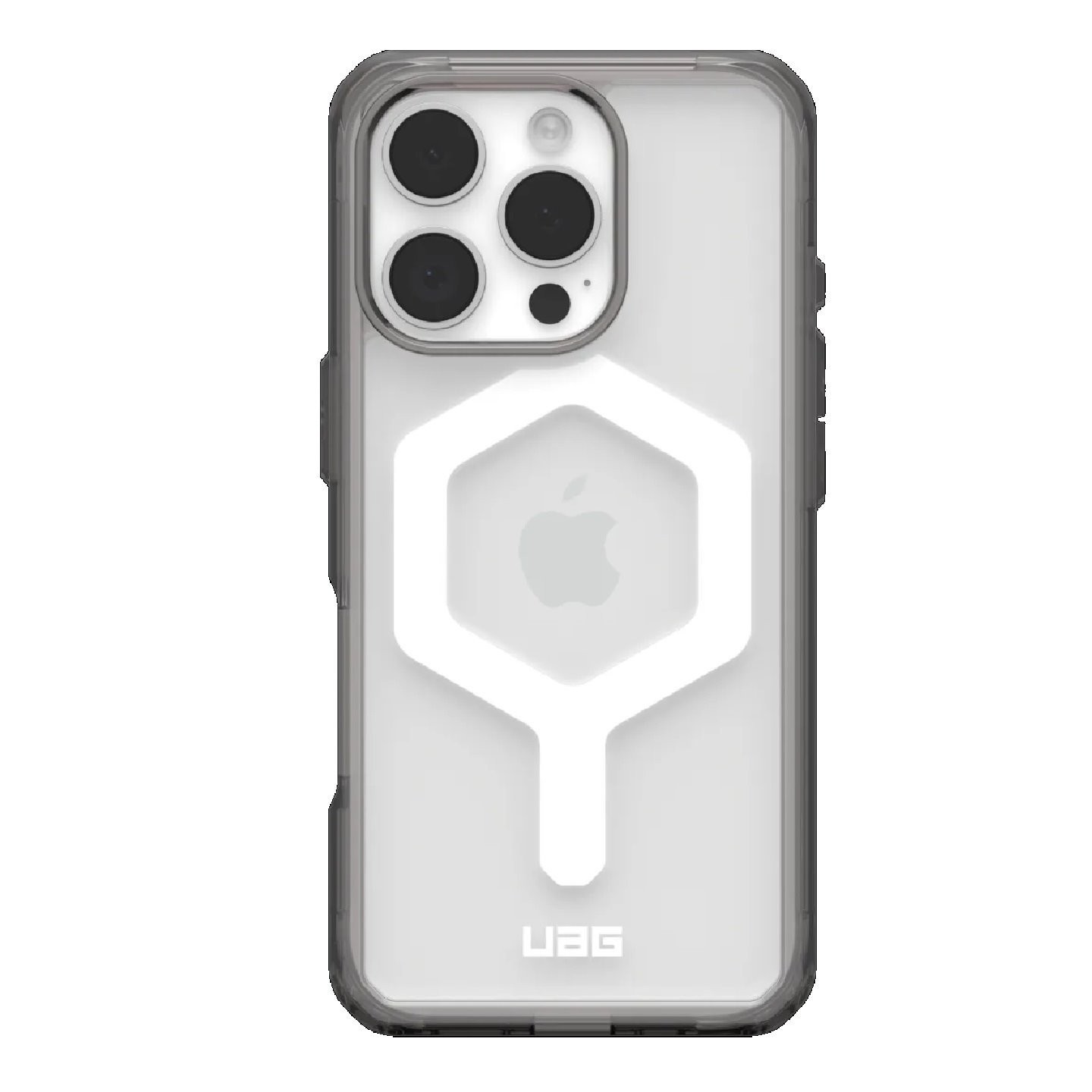 Uag Plyo MagSafe Apple iPhone 16 Pro Max (6.9') Case - Ash/White (114481113141), 16FT. Drop Protection (4.8M), Armored Shell, Air -Soft Corners