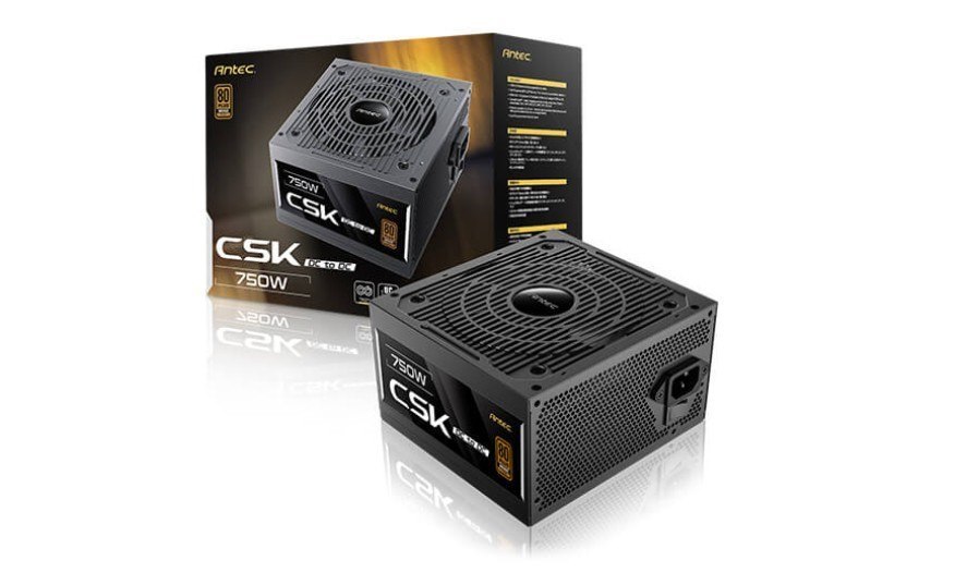 Antec CSK750DC 80+ Bronze 115V, Continuous Power, DC To DC, Flat Cables, 5Yrs Warranty. CircuitShield Protections, Thermal,Reliable Value Power Supply