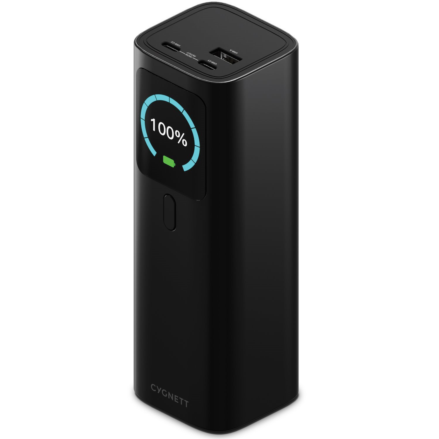 Cygnett HighPWR 27K mAh Laptop Power Bank 148W PD - Black(CY5381PBCHE), 140W Single Usb-C, 2X Approved For Carry-On, 3 Port,2 Years Warranty