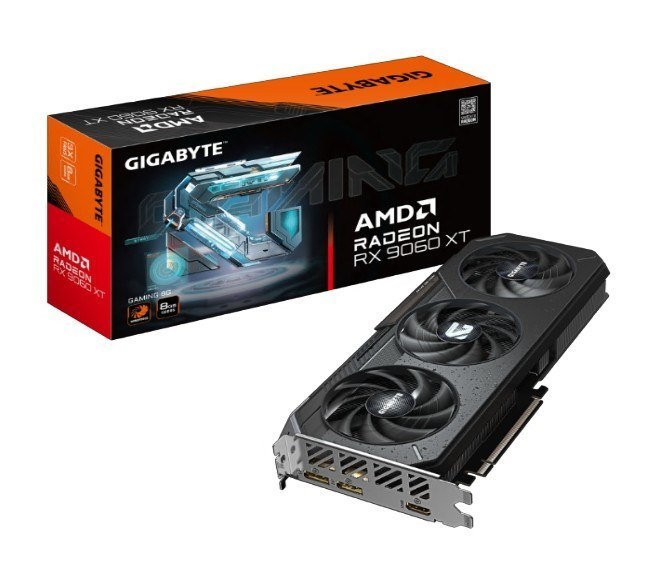 Gigabyte Radeon™ RX 9060 XT Gaming 8GB, 20 GBPS, 128 Bit, Pci-E 5.0, DirectX 12 Api, Psu 450W, DisplayPort 2.1A X2 Hdmi 2.1B X1 (Embargo)