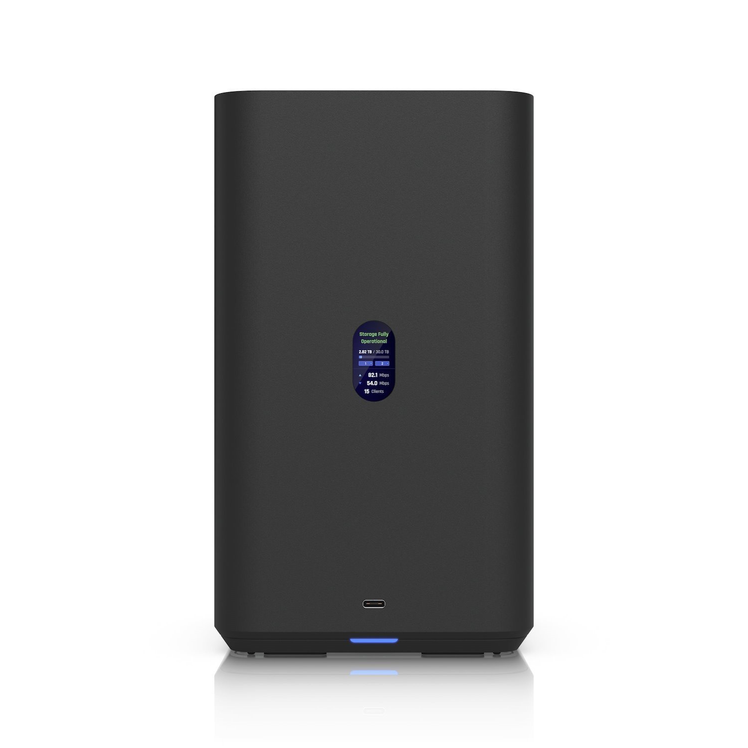 Ubiquiti Unas 2, Black, UniFi Network Attached Storage (2)3.5' HDD Bays, 2.5 GbE Networking, Usb-C Connectivity, PoE++ Adapter, All In Compact Foot.