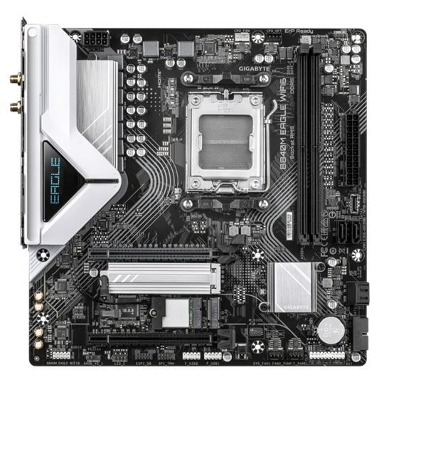 Gigabyte B840M Eagle ,Amd Am5 B850, Ryzen 7000/8000/9000, 4xDDR5 256GB Expo/Xmp, PCIe 5.0 X16, 2xM.2, 4xSATA, 2.5GbE Lan, Wi-Fi 6E, Hdmi, DP, Usb-C/3.2