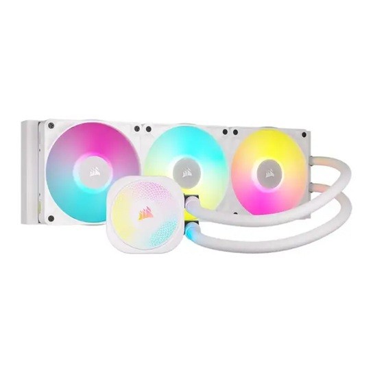 Corsair Icue Link Titan Ii 360 RX RGB - White, 360MM Aio, FlowDrive Gen 2, RX Ii Fan, RGB, Copper Coldplate, Am5/Am4, Lga1851/1700