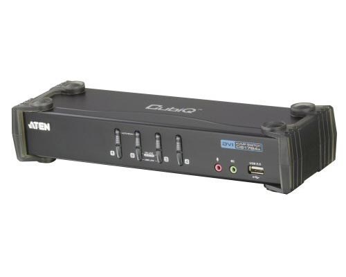 Aten KVMP Switch, Aten, 4-Fold, CubiQ Cs1764a, Dvi, Usb, Audio