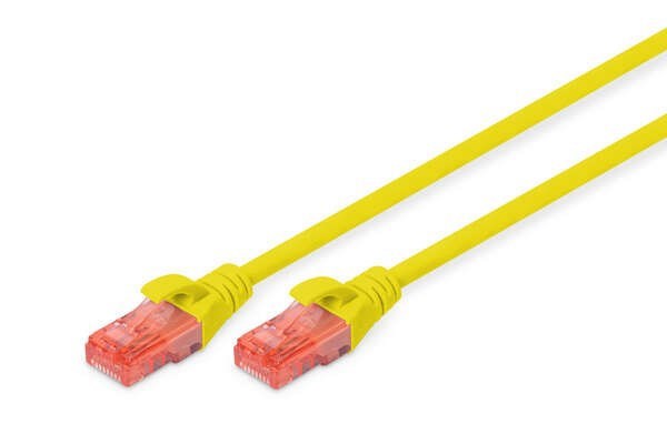 Digitus Cat 6 U-Utp Patch Cord, Cu, LSZH Awg 26/7, Length 5 M, Color Yellow