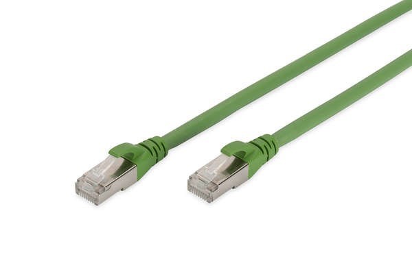 Digitus Cat 6A S/FTP Patchkabel, Pur (Tpu) 15M Groen