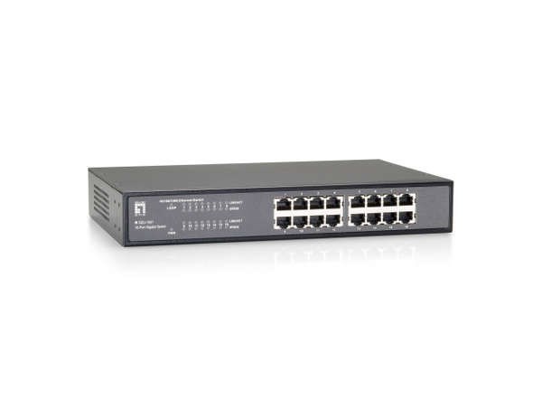 Level One Gigabit Desktop Switch, 16-Port