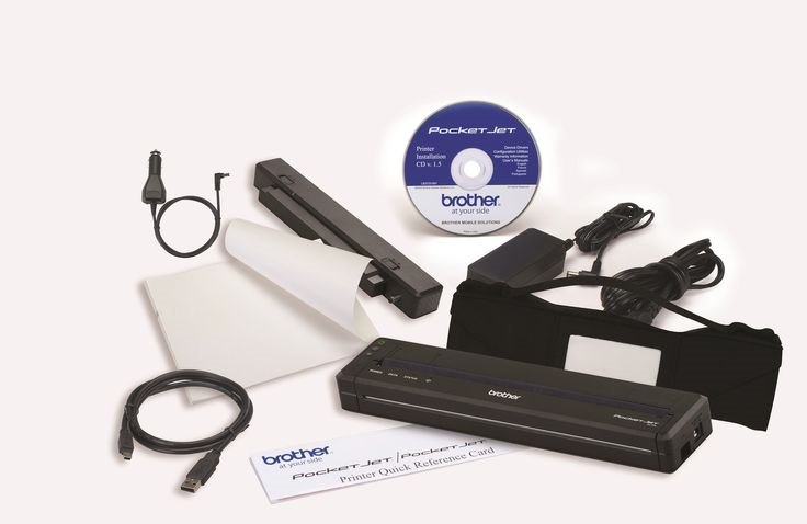 Brother Portable Printer PJ-773 Bundle-Pack, A4, Wifi, Ip54 Rated, Car Adaptor, Usb, 8PPM, Thermal Printer, 1 Year Warranty