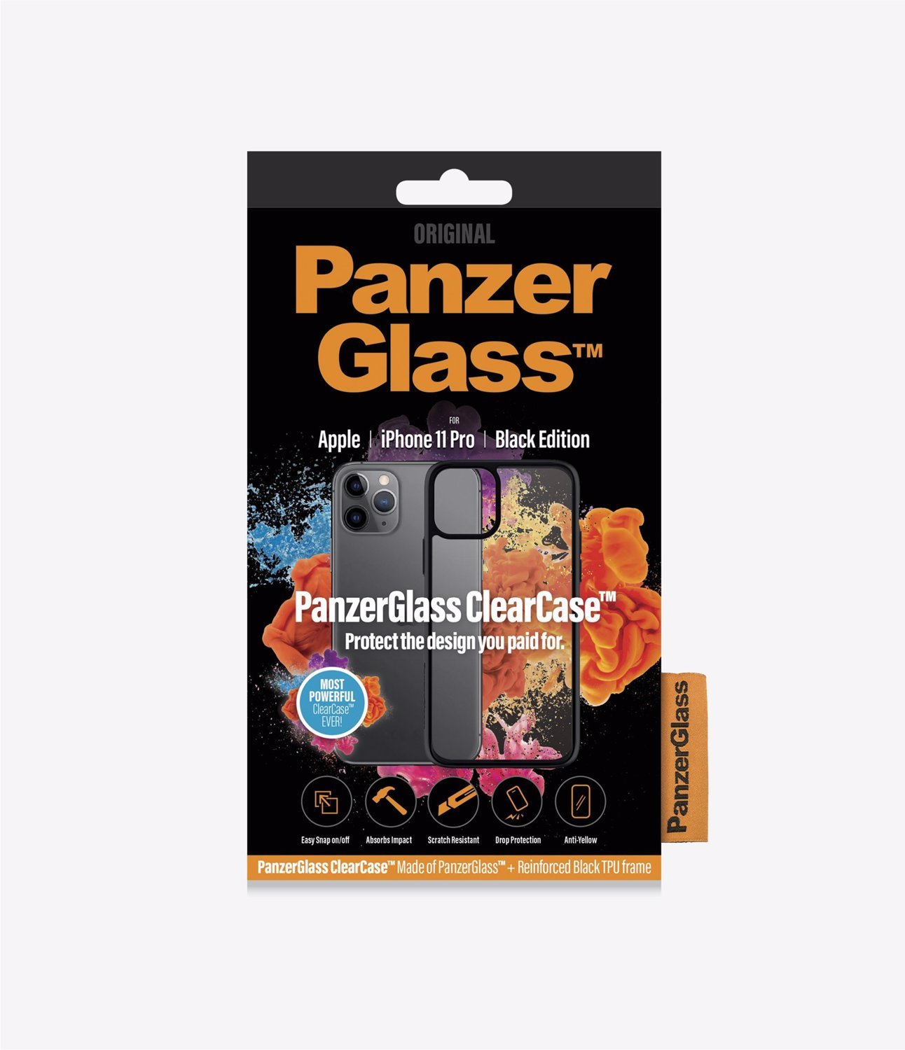 PanzerGlass™ ClearCase™ Apple iPhone 11 Pro - Black Edition (0222)