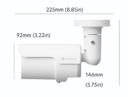 Rhombus R510 Ruggedized, high-performing 4K bullet with AI analytics and 3X optical zoom