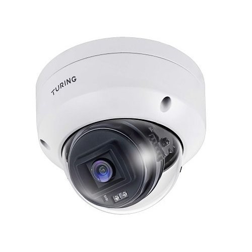 Turing Edge+ 5MP 2.8 mm Cloud Dome Camera 256GB on Board Storage w/1 year License