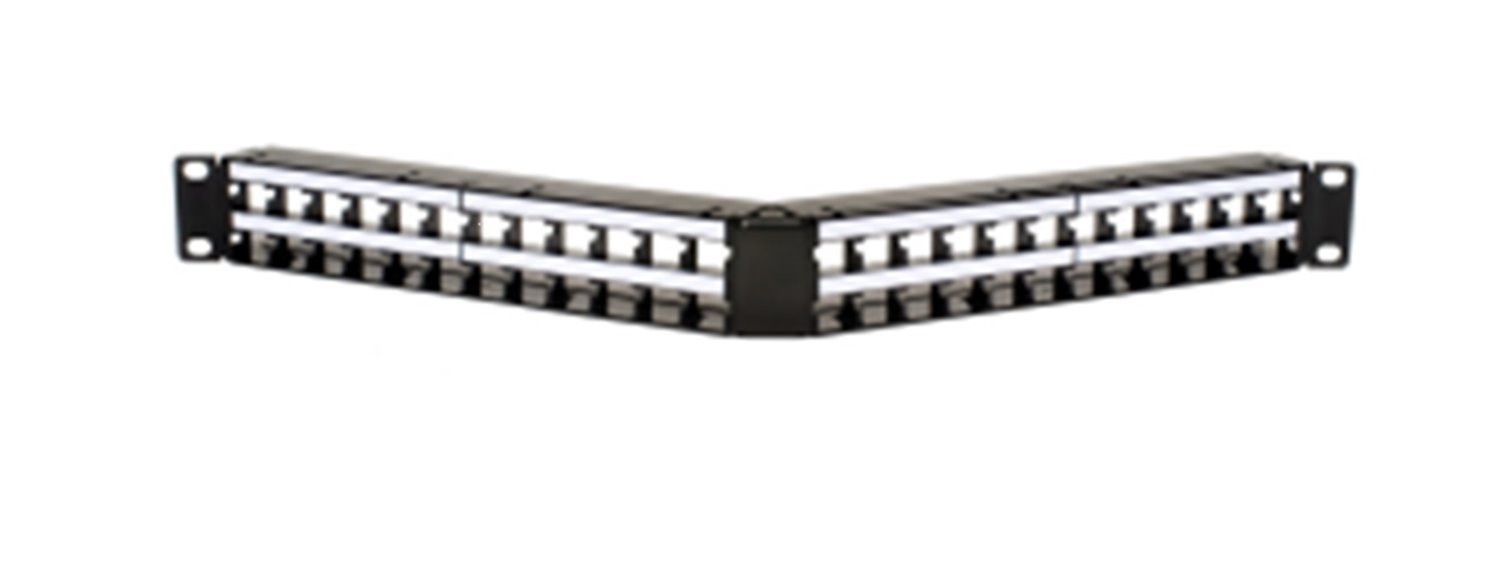 M4800 1U Angled Modular Panel, 48 port (MGS600 / MGS400)