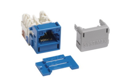 GigaSPEED X10D® MGS600 Series Information Outlet Jack, blue