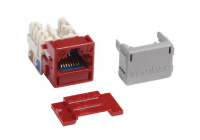 GigaSPEED X10D® MGS600 Series Information Outlet Jack, red