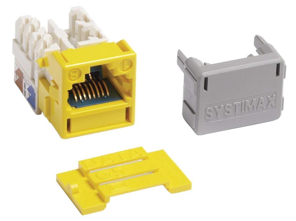 GigaSPEED X10D® MGS600 Series Information Outlet Jack, yellow