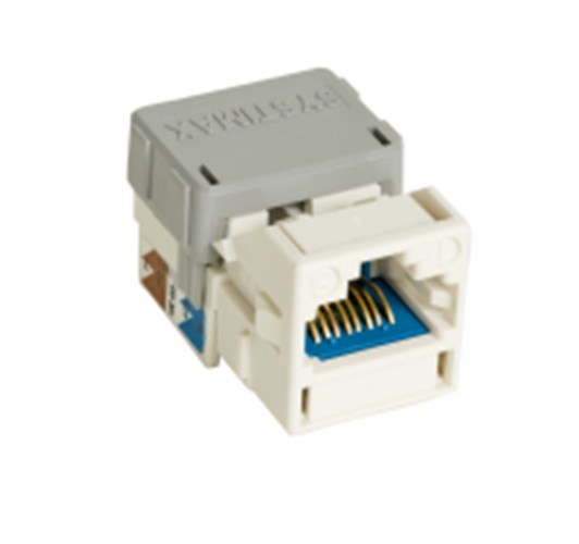 GigaSPEED X10D® MGS600 Series Information Outlet Jack, 6A, white 