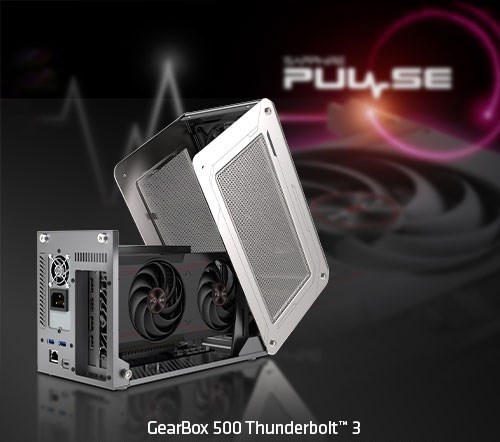 Sapphire Gearbox 500 Thunderbolt 3 Egfx External Enclosure Compatible With PCIe 3.0 X16 nVidia & Amd GPUs, Mac/Win Os