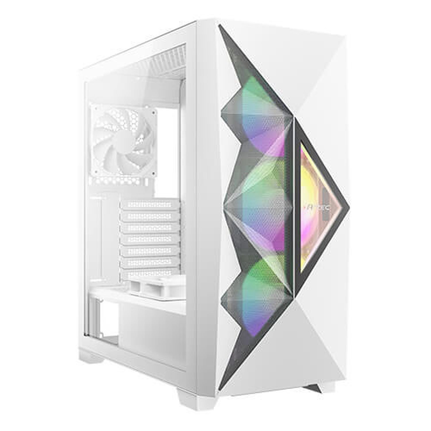 Antec DF800 Flux White, Atx, Argb Fans, Up To 2X 360MM Front, Mesh Filters, 7X Pci, 3.5' X 3, 2.5' X 3. Gpu 405MM, Psu 205MM, Cpu 175MM Case (LS)