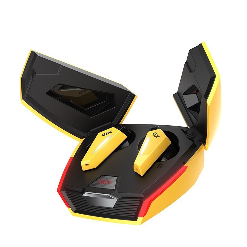 Edifier GX07 True Wireless Gaming Earbuds With Active Noise Cancellation With Dual Microphone, RGB Lighting, Wear Detection - Yellow