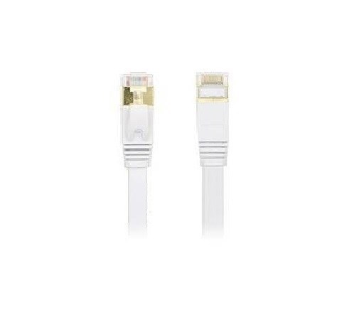 Edimax 15M Black 10GbE Shielded Cat7 Network Cable - Flat 100% Oxygen-Free Bare Copper Core, Alum-Foil Shielding, Grounding Wire, Gold Plated RJ45