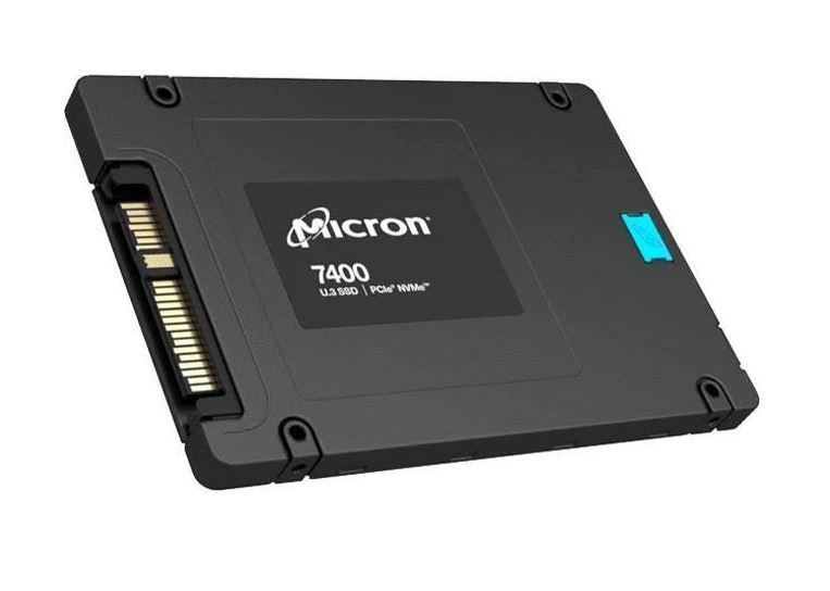 Crucial Micron 7400 Pro 3.84TB Gen4 NVMe Enterprise SSD U.3 6600/3500 MB/s R/W 800K/150K Iops 25700TBW 1DWPD 2M HRS MTTF Server Data Centre 5YRS