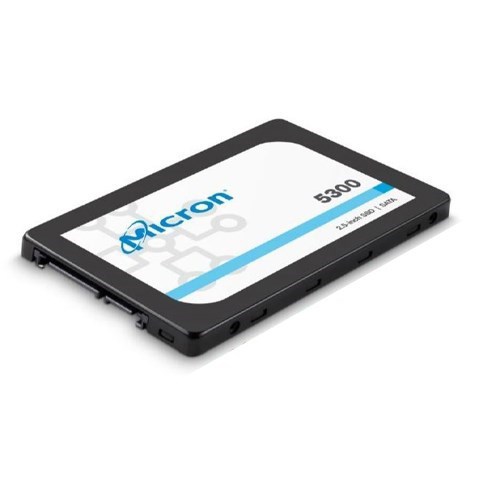 Crucial Micron 5300 Max 960GB 2.5' Sata Enterprise SSD 540R/520W MB/s 95K/75K Iops 8760TBW 5DWPD 3M HRS MTTF Aes 256-Bit Encryption Server Data Centre 5YRS