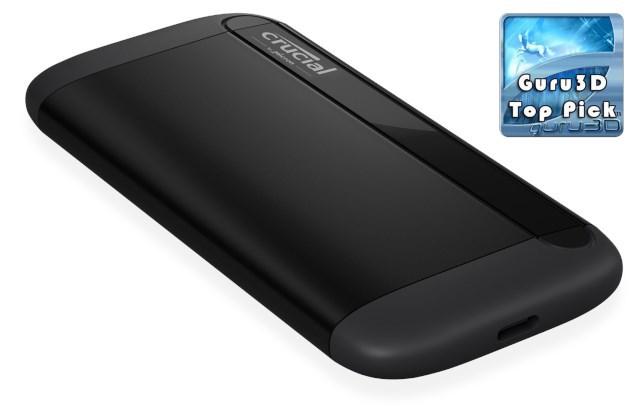 Crucial X8 1TB External Portable SSD ~1050MB/s Usb3.1 Gen2 Usb-C Usb3.0 Usb-A Durable Rugged Shock Proof For PC Mac PS4 Xbox Android iPad Pro