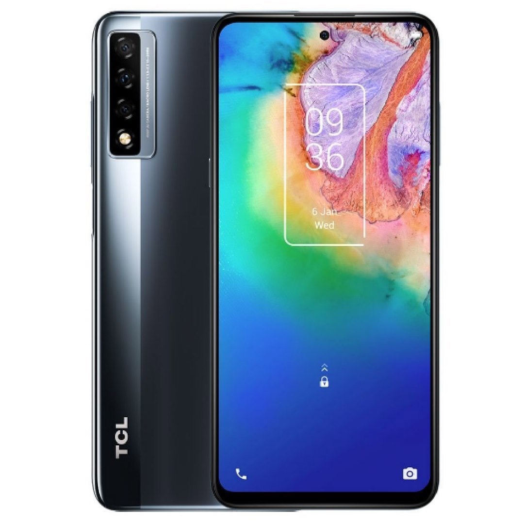 TCL 20 5G 128GB - Mist Gray (4894461887395), 6.67' Full HD+ LCD Display, 128GB/6GB, Dual Sim, 48MP Ai Triple-Camera, 4500mAh, 1YR