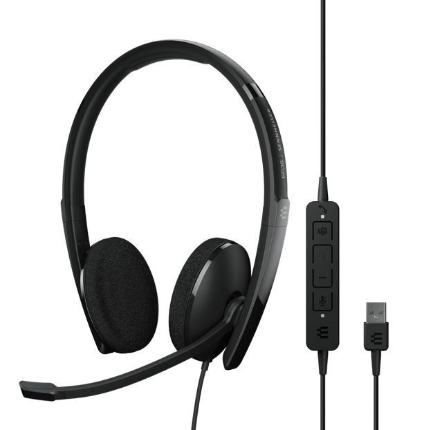 Sennheiser Epos | Sennheiser Adapt 160T Usb Ii On-Ear, Double-Sided Usb-A Headset With In-Line Call Control And Foam Earpads. Certified For Microsoft Teams
