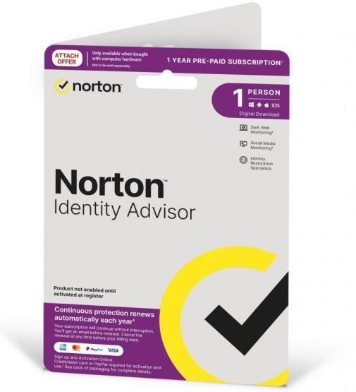Norton Identity Advisor Plus 1 User 12 Months Digital Key