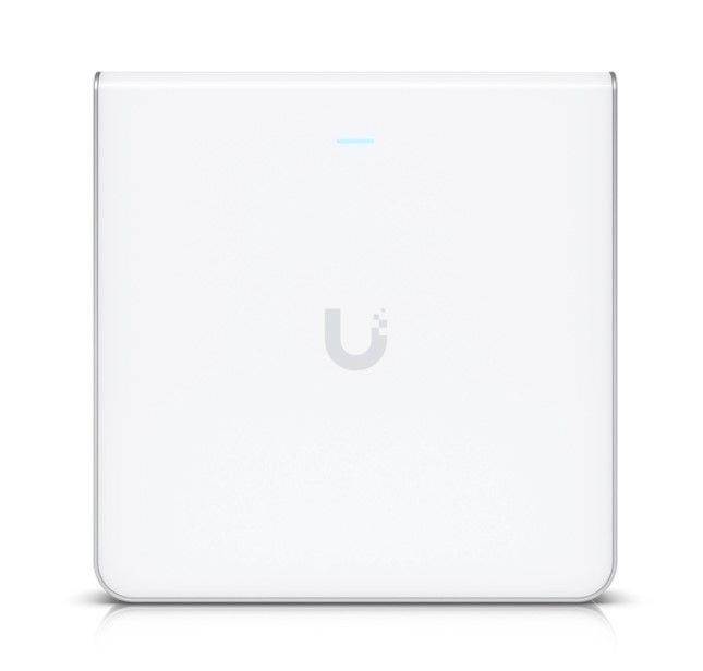 Ubiquiti UniFi Wi-Fi 6 Enterprise Sleek, Wall-Mounted WiFi 6E Access Point With An Integrated Four-Port Switch Designed For High-Density Office Networ