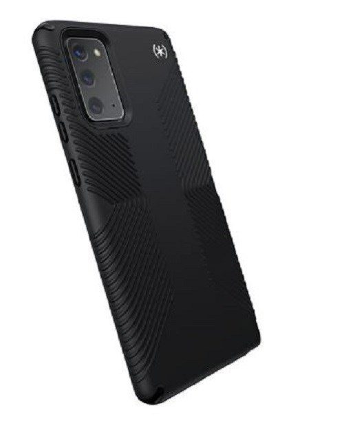 Speck Samsung Galaxy Note20 Presidio Pro Black Grip- Microban® Antimicrobial & Superior Durability Protection, Wireless Charging Allow