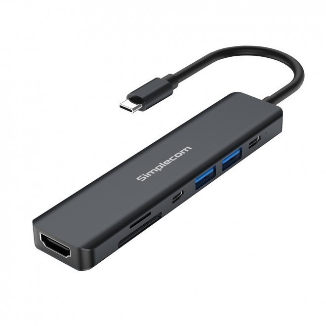 Simplecom CH570 Usb-C 7-In-1 Multiport Adapter Hub Usb 3.0 Hdmi 4K SD Card Reader(EOL)