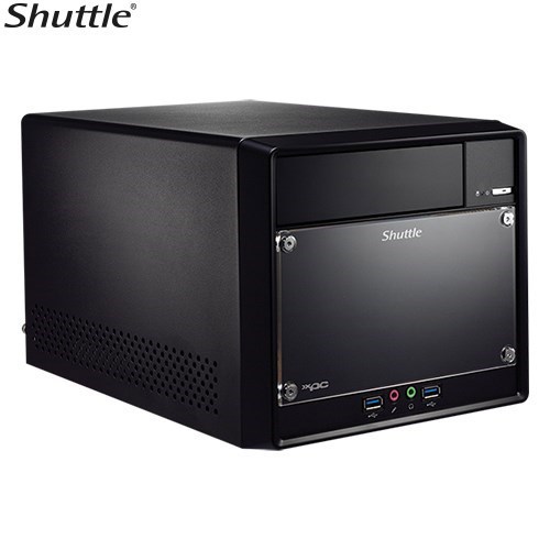 Shuttle SH510R4 XPC Cube 13L Barebone-Support Intel 11/10TH Gen, 2X DDR4, Lan, PCIEx16, PCIEx1, M.2 2280, 2X3.5' HDD & 5.25' Odd Bay, 300W, Hdmi, DP,
