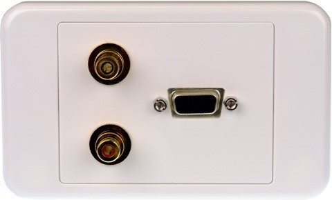 Digitek Svga Wall Plate With Stereo Audio - Eol