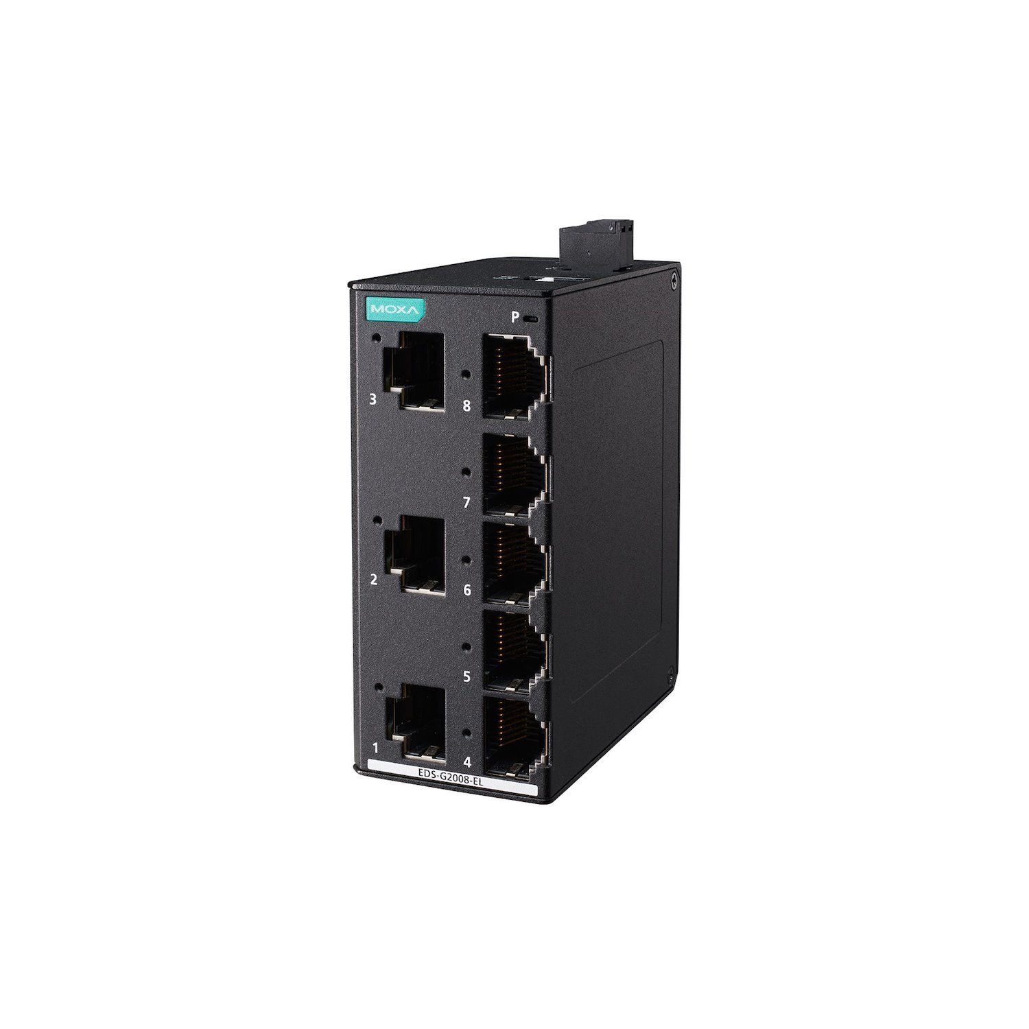 Moxa | Unmanaged Gigabit Switch, 8 Ports, Metal Housing, -10 To 60°C.