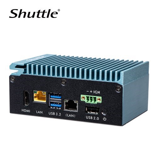 Shuttle Spcel03 Industrial Computer -Intel Atom X6413e, 1X Hdmi, 2X LAN,3x Usb, RS232/422/485, Dio, DDR4 (Max 32GB) Dual Channel DDR4-3200MHz - 32GB M