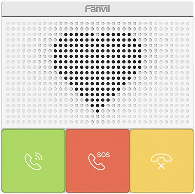 Fanvil Y501 2 Sip Lines Healthcare Intercom, HD Audio, Waterproof & Dustproof, PoE Enabled, Wall Mountable, 10/100Mbps, 3 Button. Auto Answe, No Wi-Fi