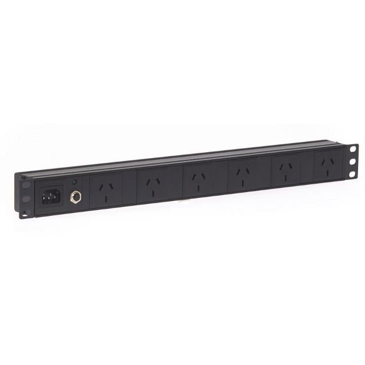 4Cabling 1Ru 6 Way Gpo Horizontal Rack Mount Pdu Power Rail