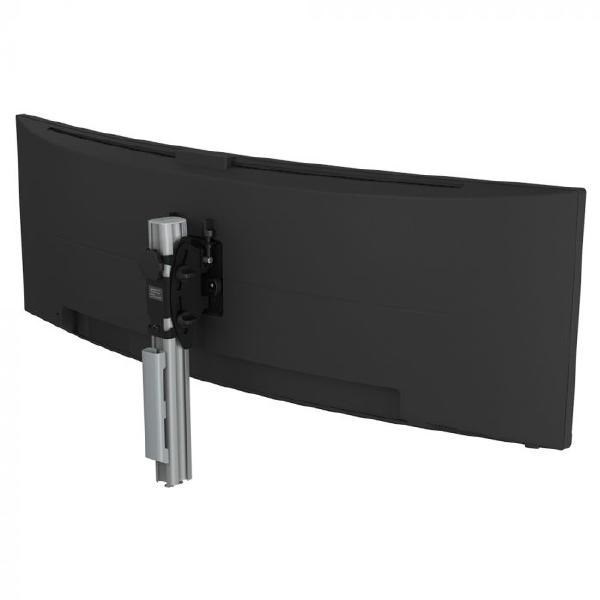 Atdec Awms-Bt40 Heavy Duty Monitor Mount - Single Monitors Sized 24" To 55" - Grommet Clamp- Silver
