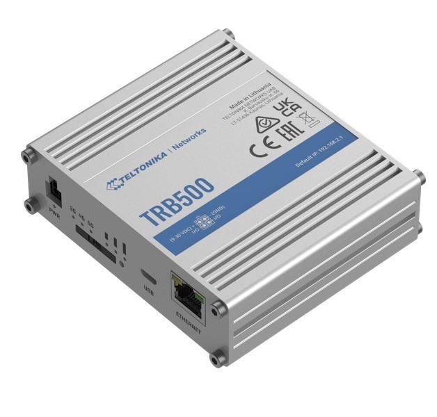 Teltonika TRB500 - Industrial 4G/5G Gateway, With Ultra-Low Latency And High Data Throughput, 4X4 Mimo, Comes With The RutOS Operating System