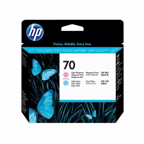 HP 70 Original Standard Yield Inkjet Printhead - Light Magenta, Light Cyan - 1 Each