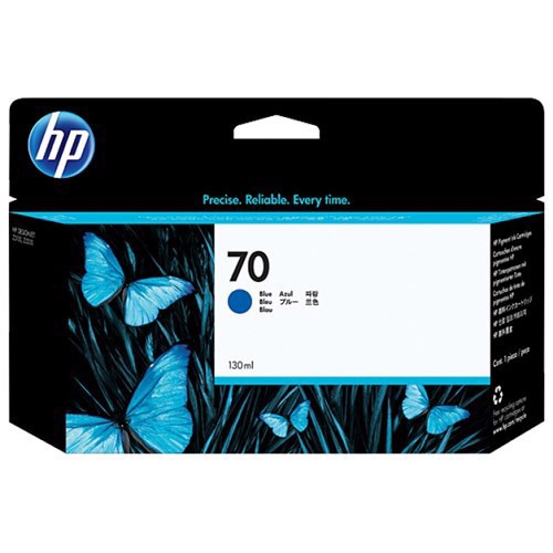 HP 70 Original Inkjet Ink Cartridge - Blue - 1 Each